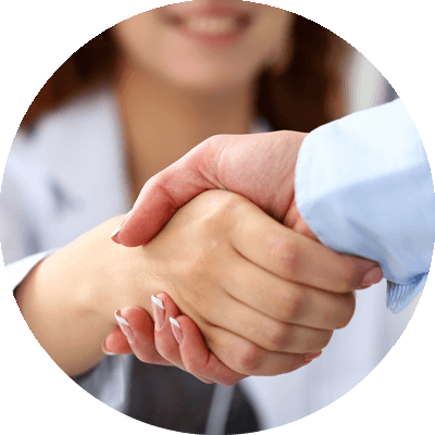 patient_and_doctor shaking hands after visit